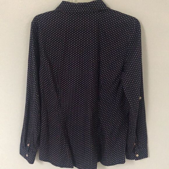 G. H. Bass Cotton button up Blouse. Size Large. Classic. Spring. Cottagecore. - Picture 3 of 4